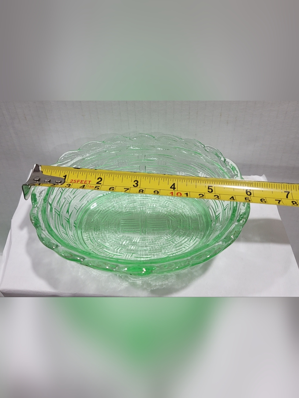 Green Glass Hen on Nest Covered Dish Vintage Style - Picture 10 of 11